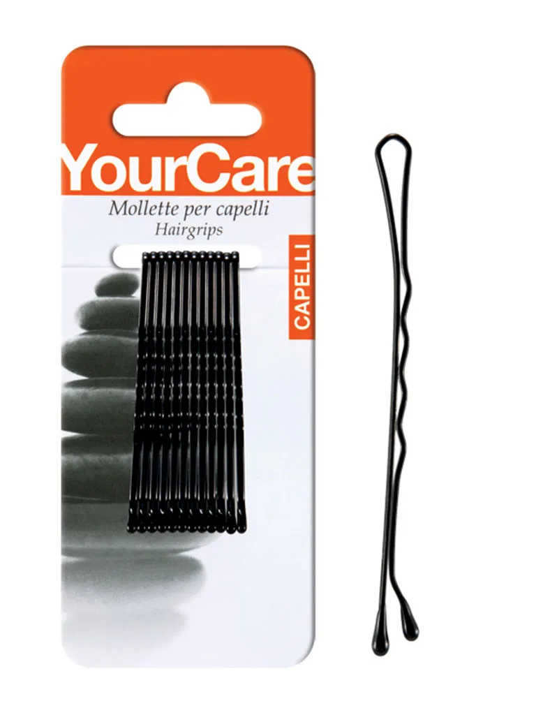 YourCare M25N Mollette capelli nere 2,5" 12 pezzi