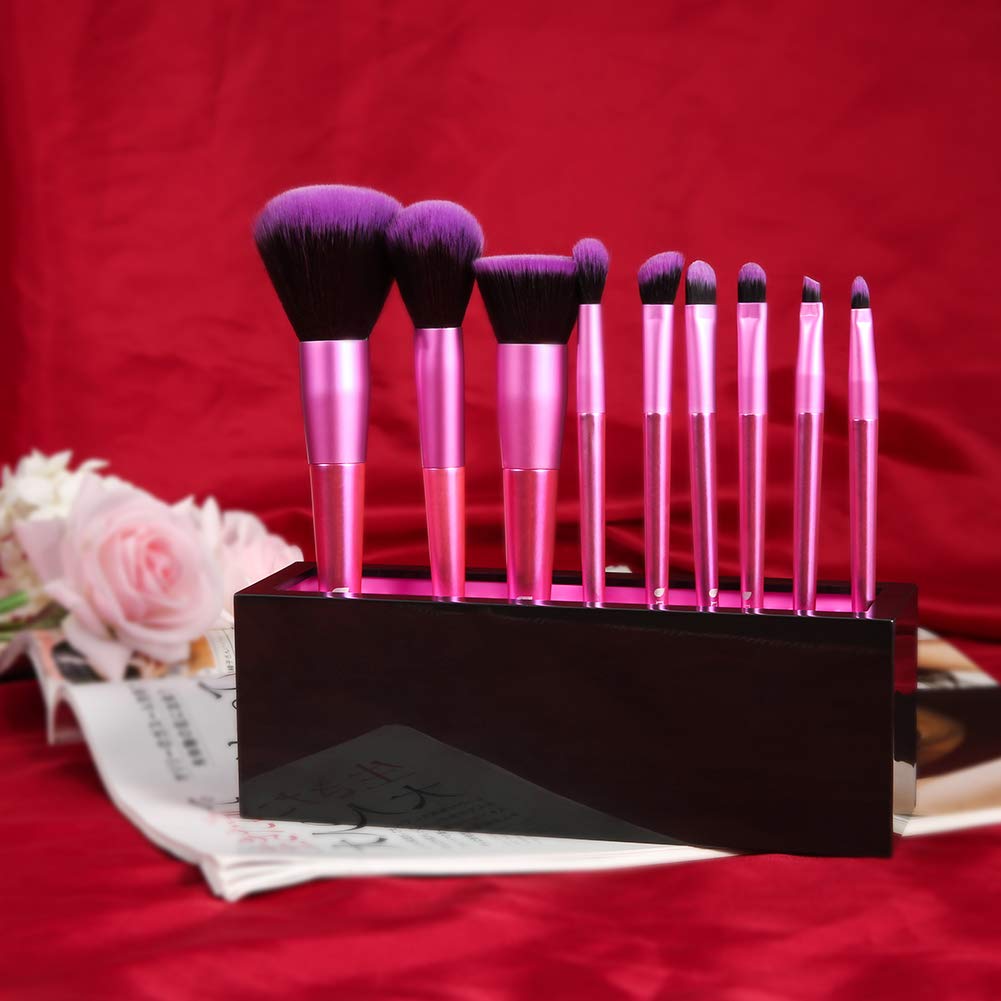 DUcare Organizer Pennelli Trucco Silicone Nero