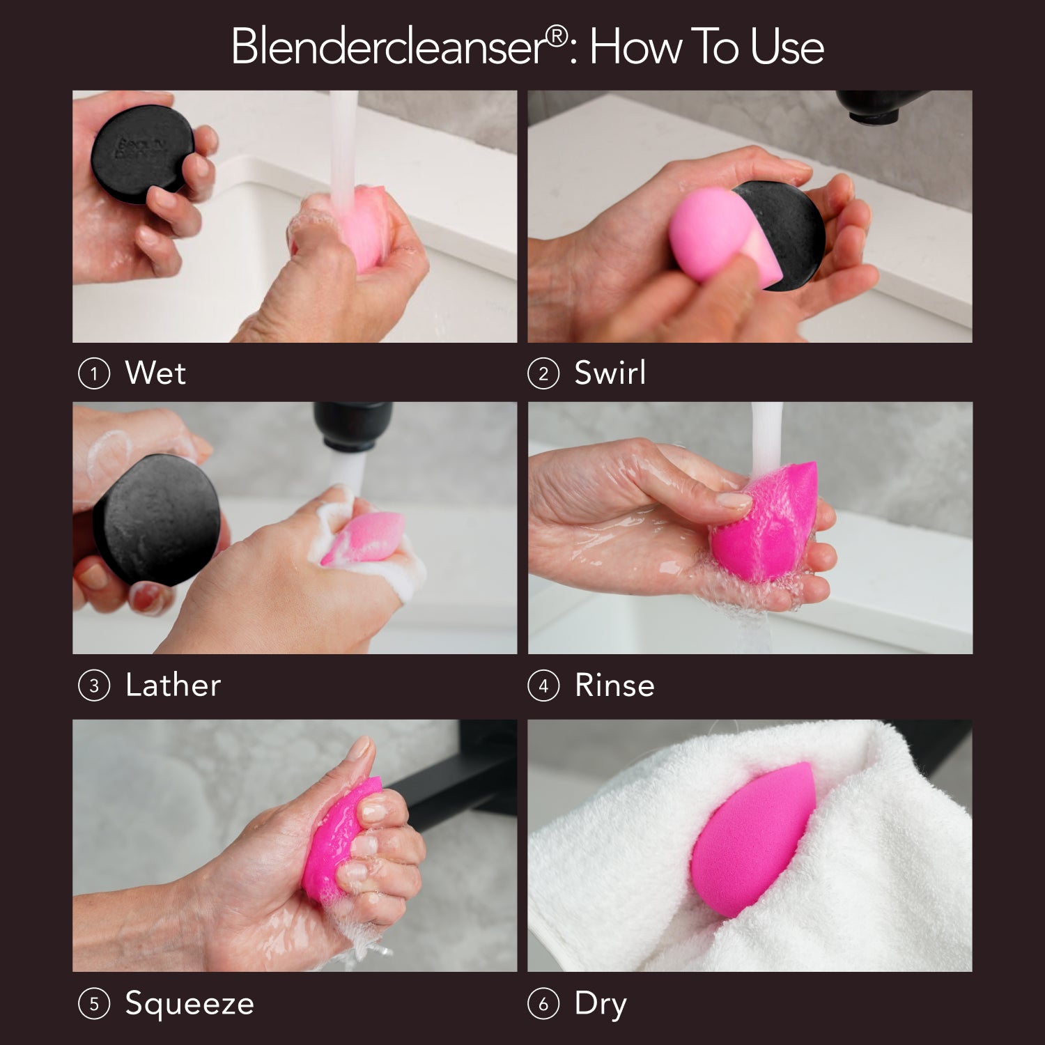 Beautyblender Blendercleanser Solid Charcoal detergente solido carbone