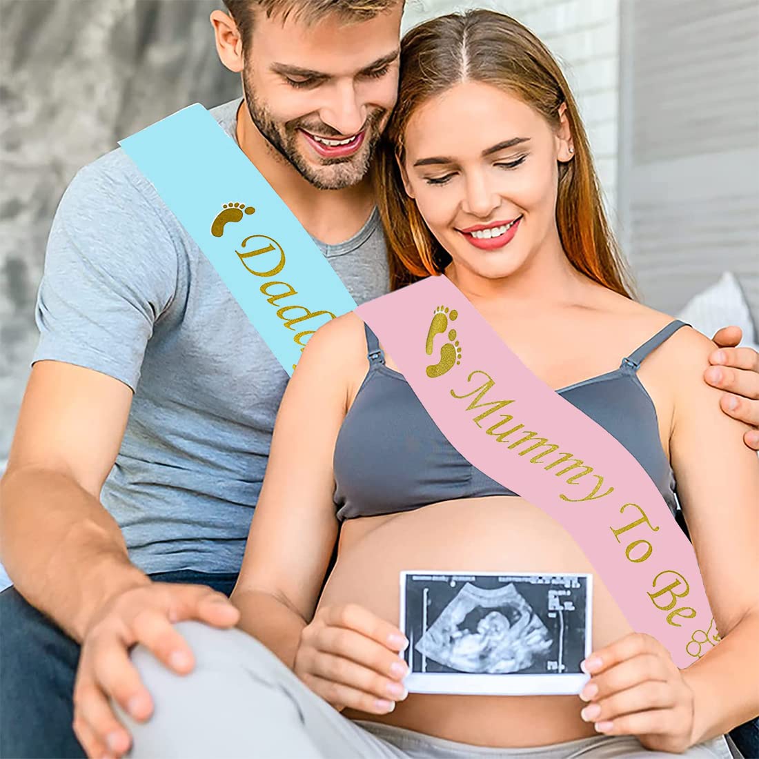 SJBAUTYO Set Baby Shower Fascia e Sash 3 Pezzi