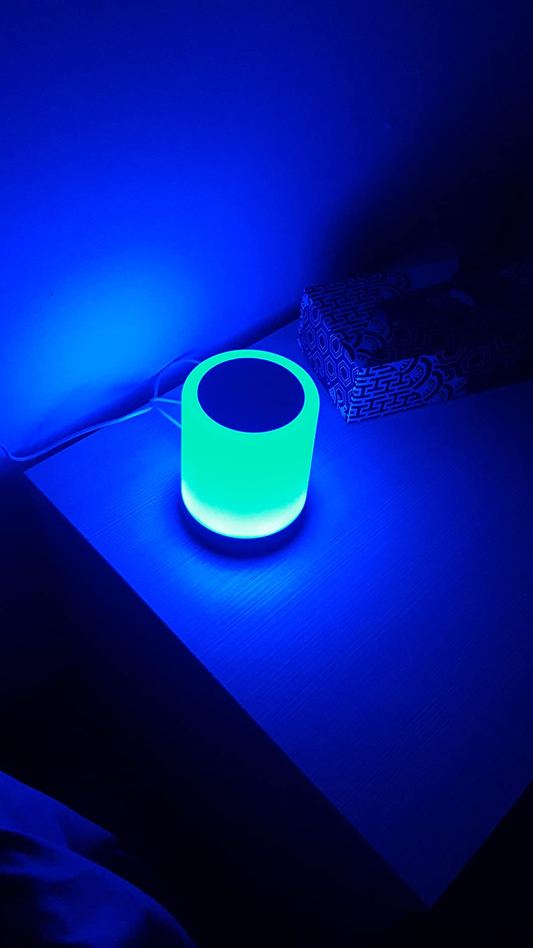 Auxmir Lampada Comodino LED luce notturna marrone ricaricabile