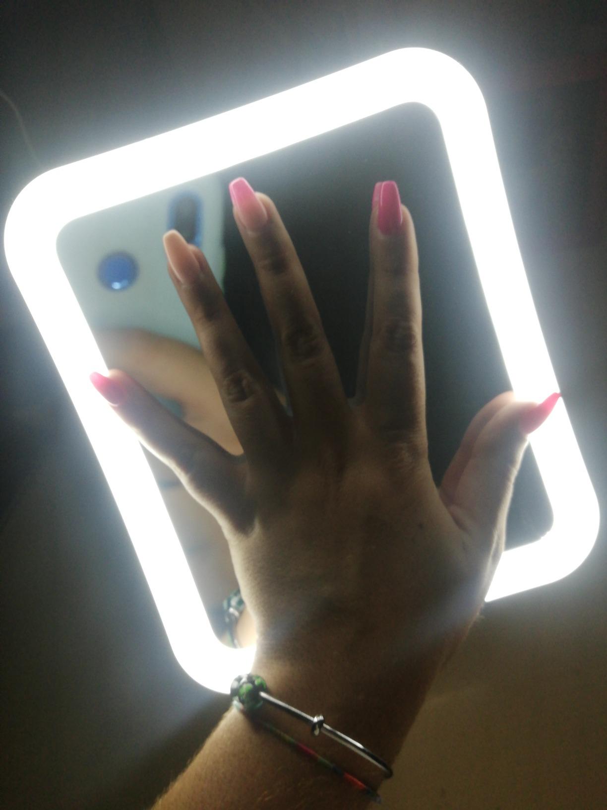 DUcare LED 7X Specchio ingranditore trucco con ventosa e luce