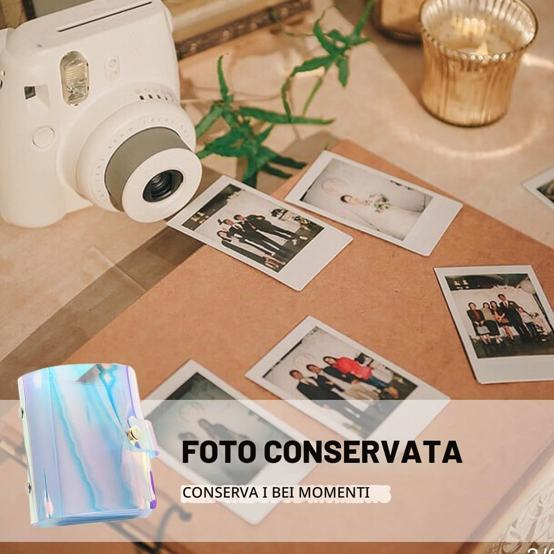 SJBAUTYO Album Fotografico Piccolo 36 Tasche per Instax Mini