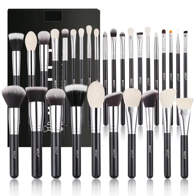 BEILI Set Pennelli Trucco 30 Pezzi Viso e Occhi Pelo Capra