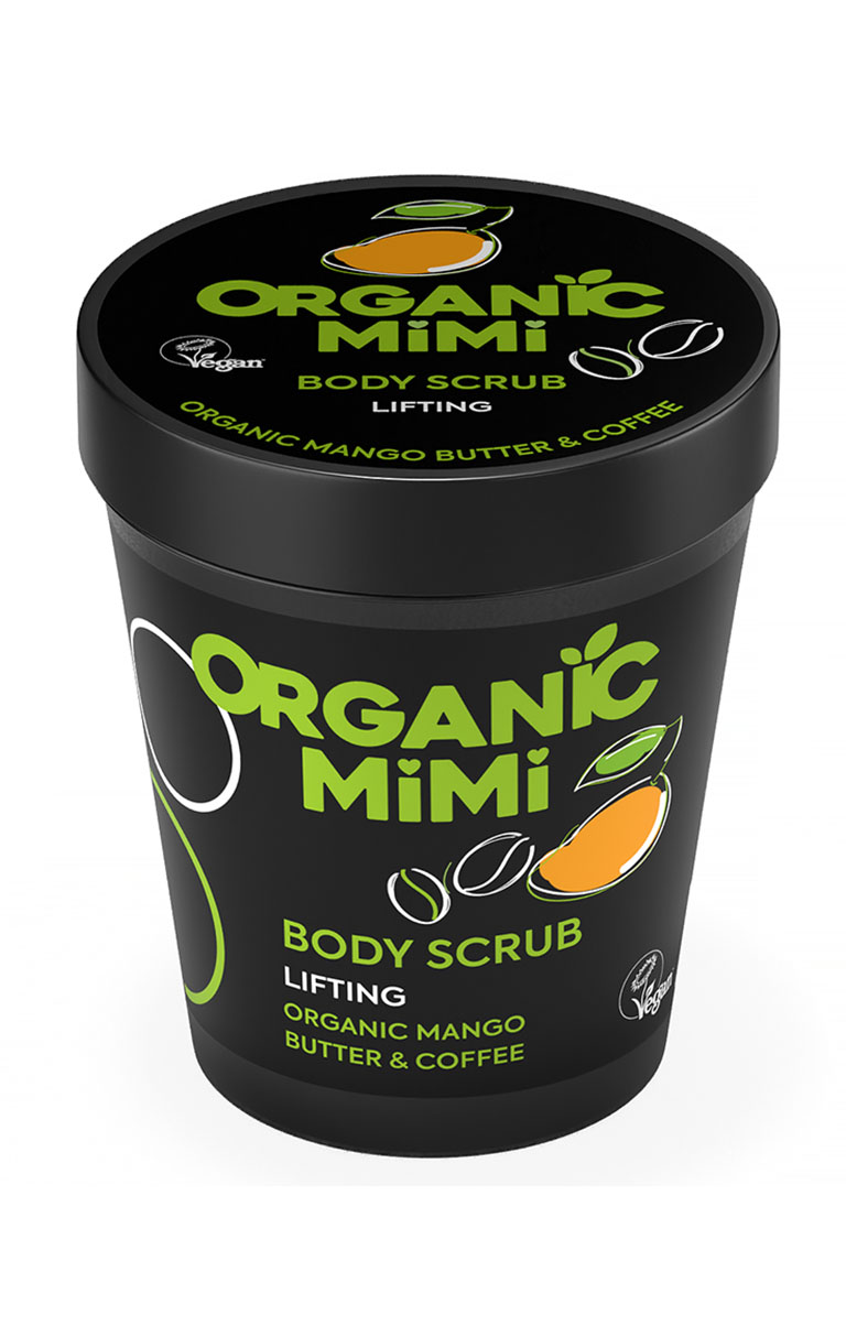 Organic Mimi 1358 scrub corpo lifting mango caffè 250 g