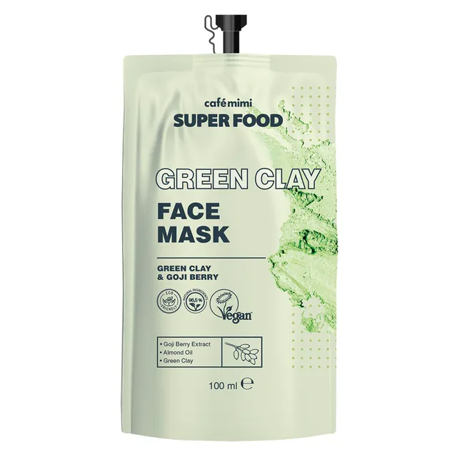 Café Mimi Superfood maschera viso argilla verde goji 100 ml