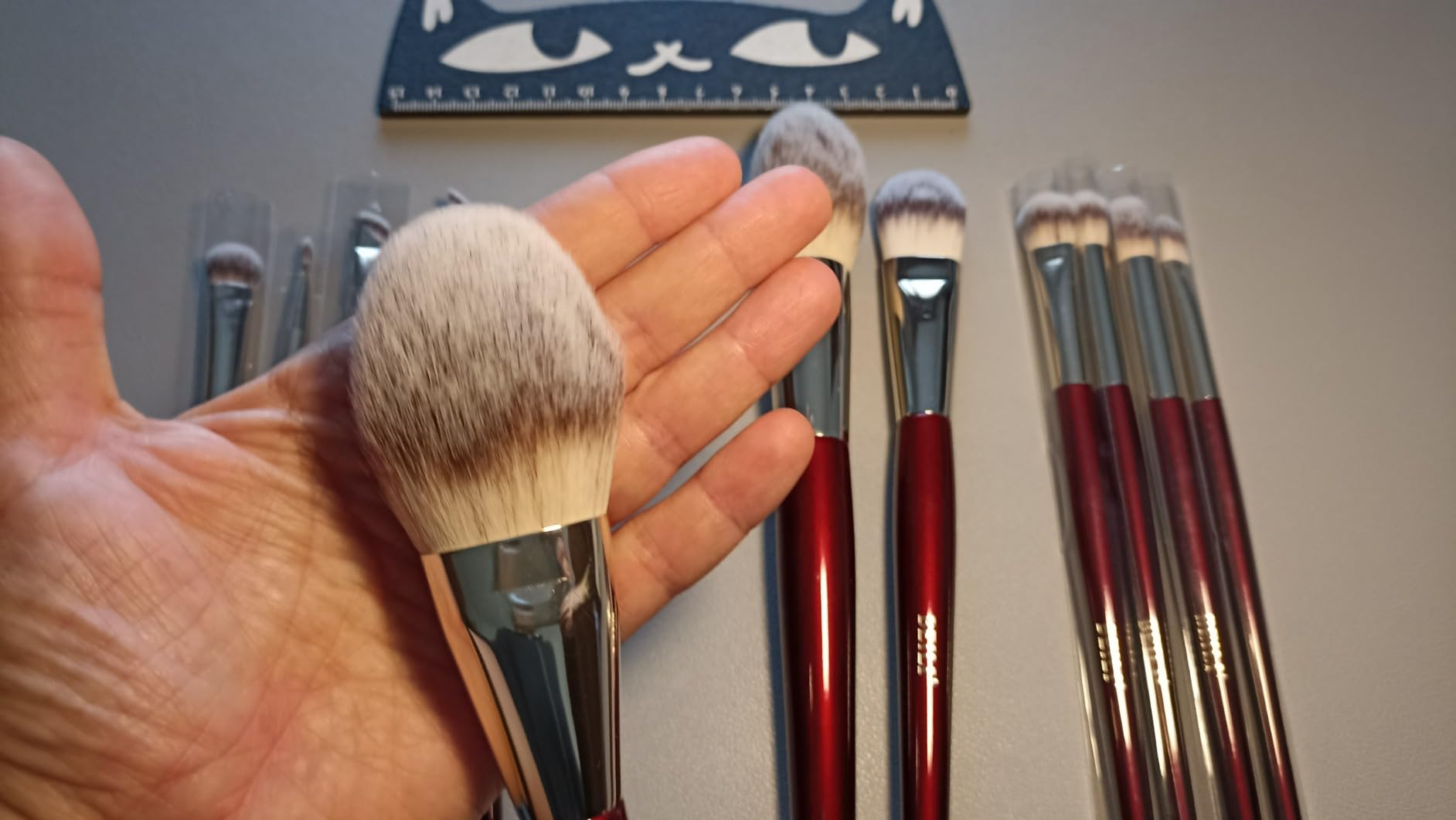 BEILI Set Pennelli Trucco 15 Pezzi Vegano Sintetici