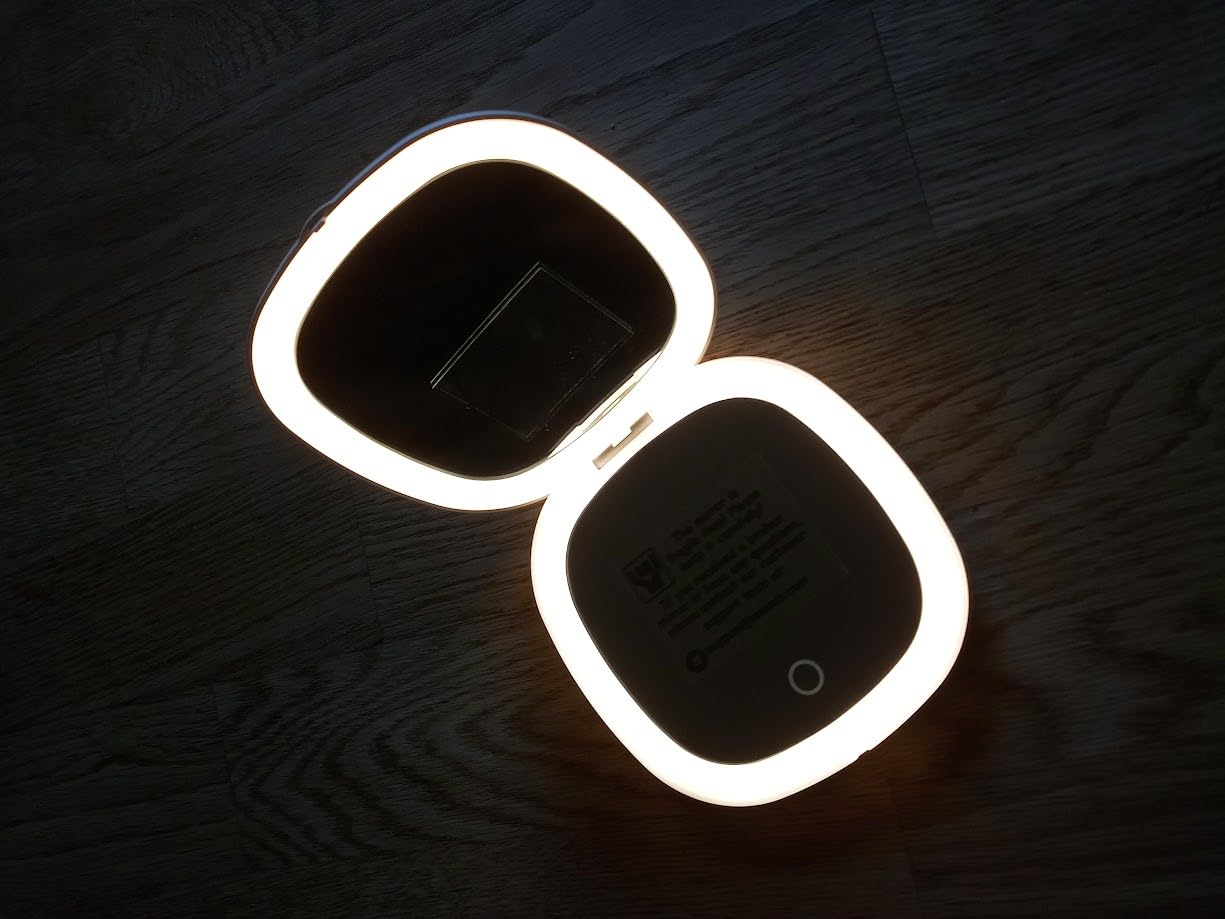 Auxmir Specchio Borsetta LED 1X/30X Nero Ricaricabile