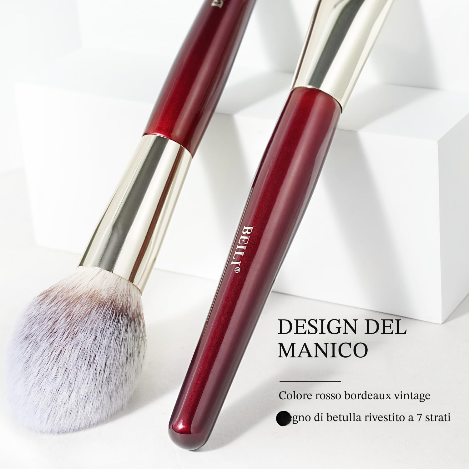 BEILI Set Pennelli Trucco 15 Pezzi Vegano Sintetici