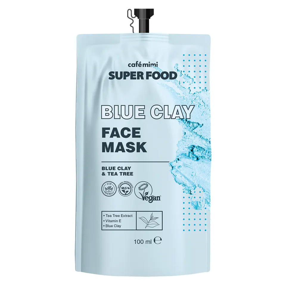 Café Mimi Superfood Maschera Viso Argilla Blu Tea Tree