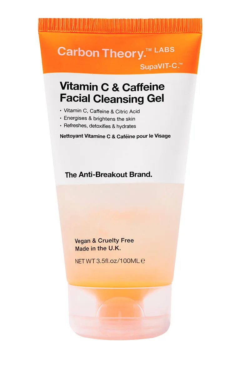 Carbon Theory Vitamin C Caffeine Gel Detergente Viso 100 ml