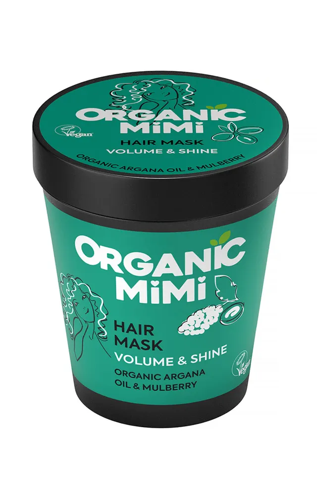 Organic Mimi Volume & Brillantezza maschera capelli 200 ml argan