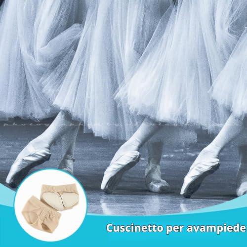 SJBAUTYO 2 Paia Cuscinetti Avampiede Danza M Antiscivolo