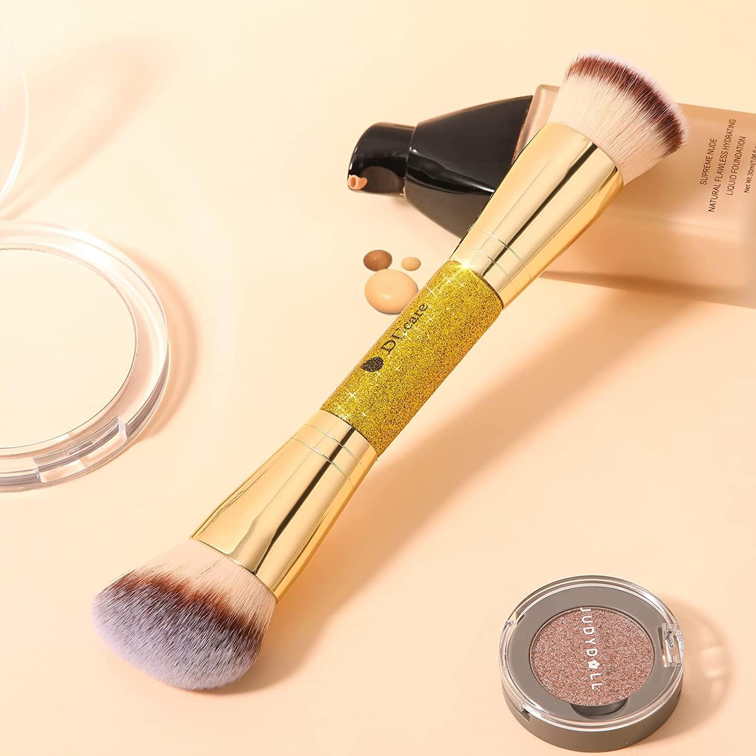 DUcare Foundation Pennello Contouring Bronzer Oro Doppia Punta