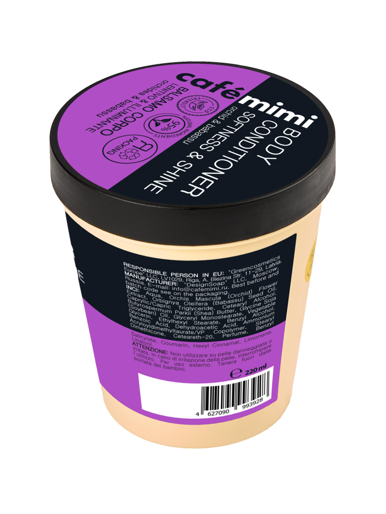 Café Mimi Balsamo Corpo Lenitivo Illuminante 220 ml babassu