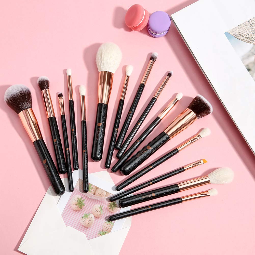 DUcare Kit 15 Pennelli Make Up Viso Occhi Vegani