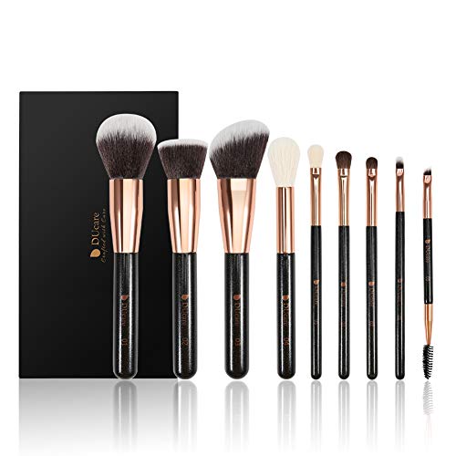 Ducare Set 9 Pennelli Trucco Occhi Kabuki Sintetici