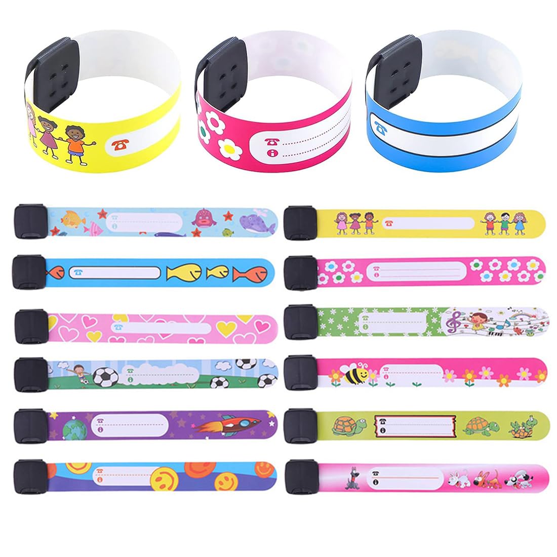 SJBAUTYO Kit 24 Tamponi Inchiostro Colorati Bambini