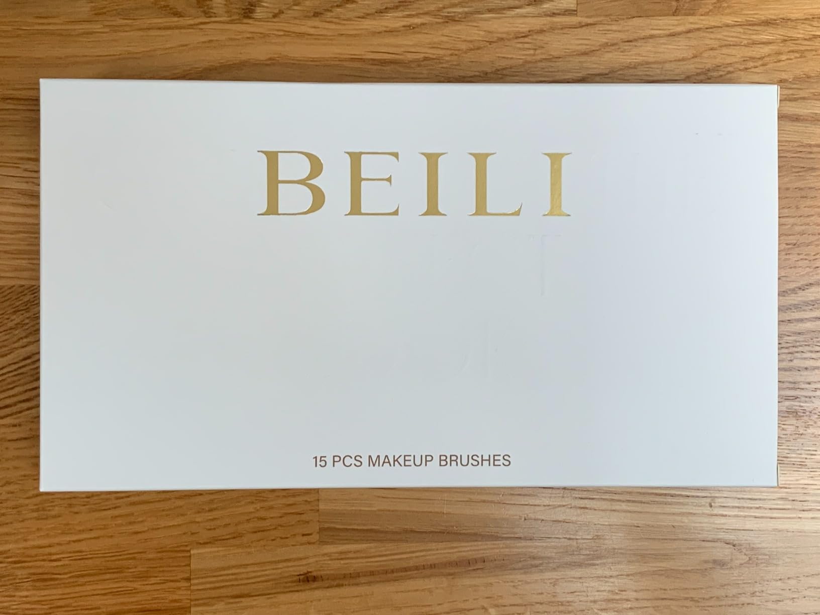 BEILI Set 15 Pennelli Trucco Sintetici Beige
