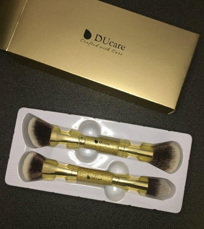 Ducare Pennello Fondotinta Doppia Testa 2 Pezzi Glitter