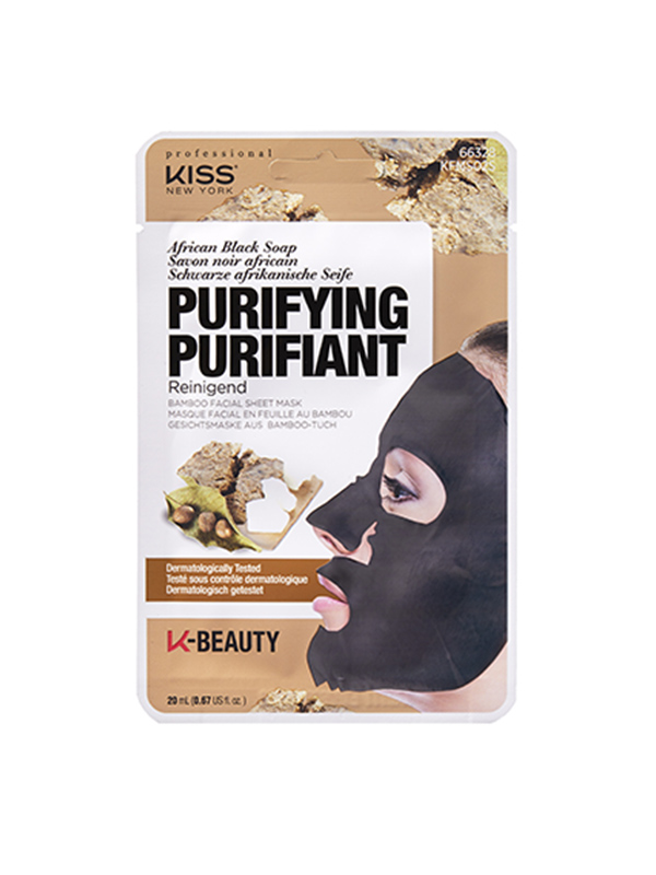 KISS maschera viso sapone nero cotone monouso detox