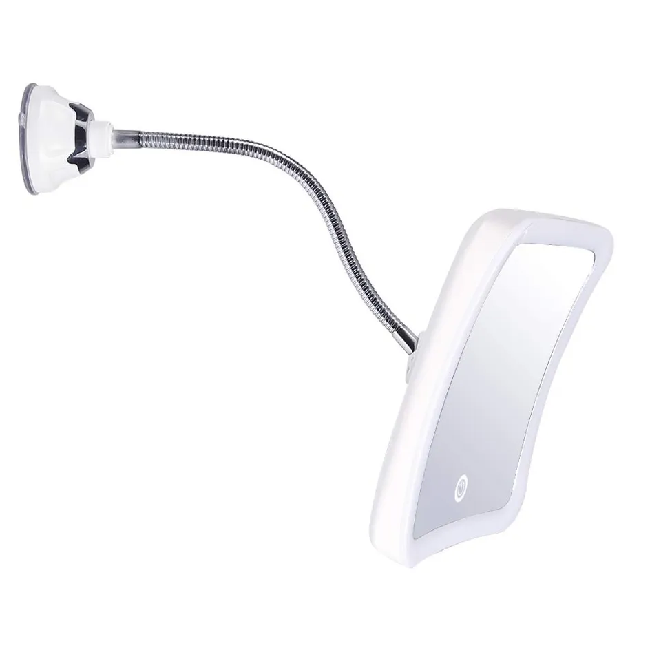 DUcare LED 7X Specchio ingranditore trucco con ventosa e luce