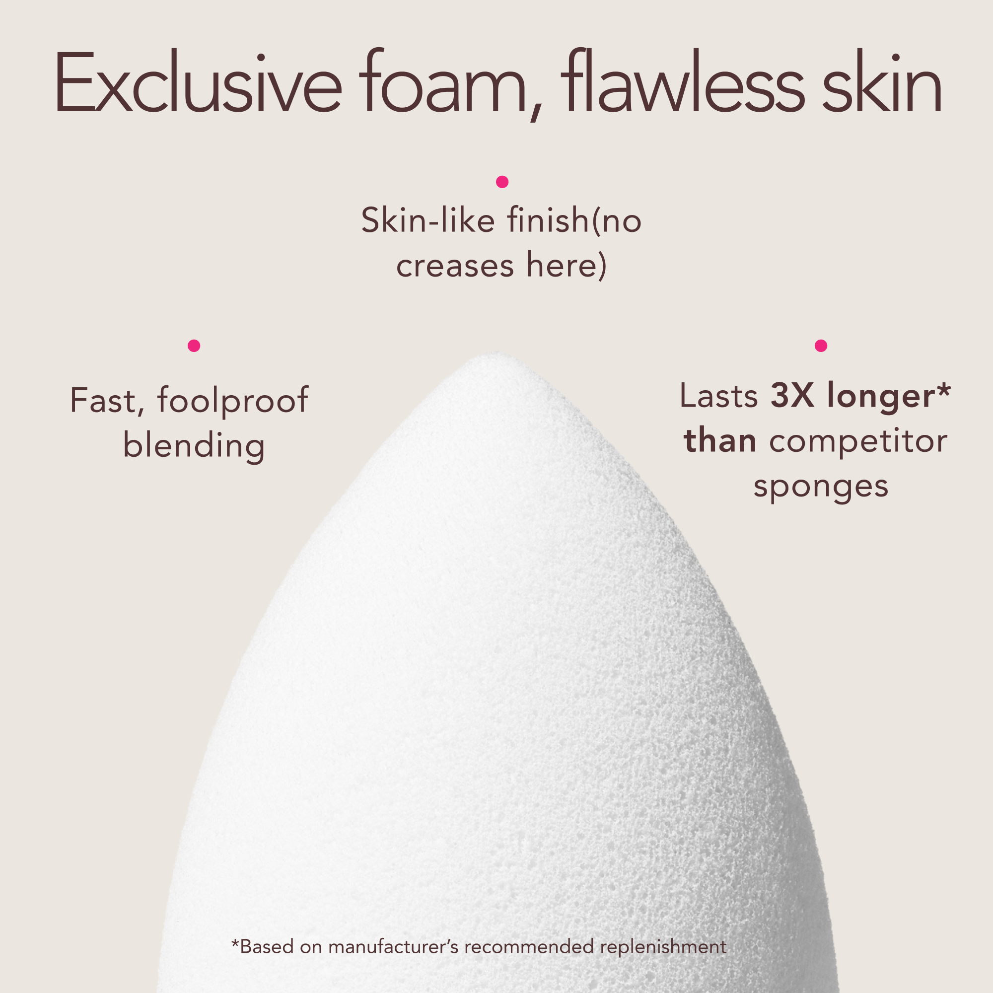 Beautyblender Bio Pure Spugna trucco base vegetale