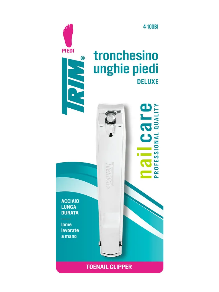 Trim 4-100 Deluxe tronchesino unghie piedi acciaio