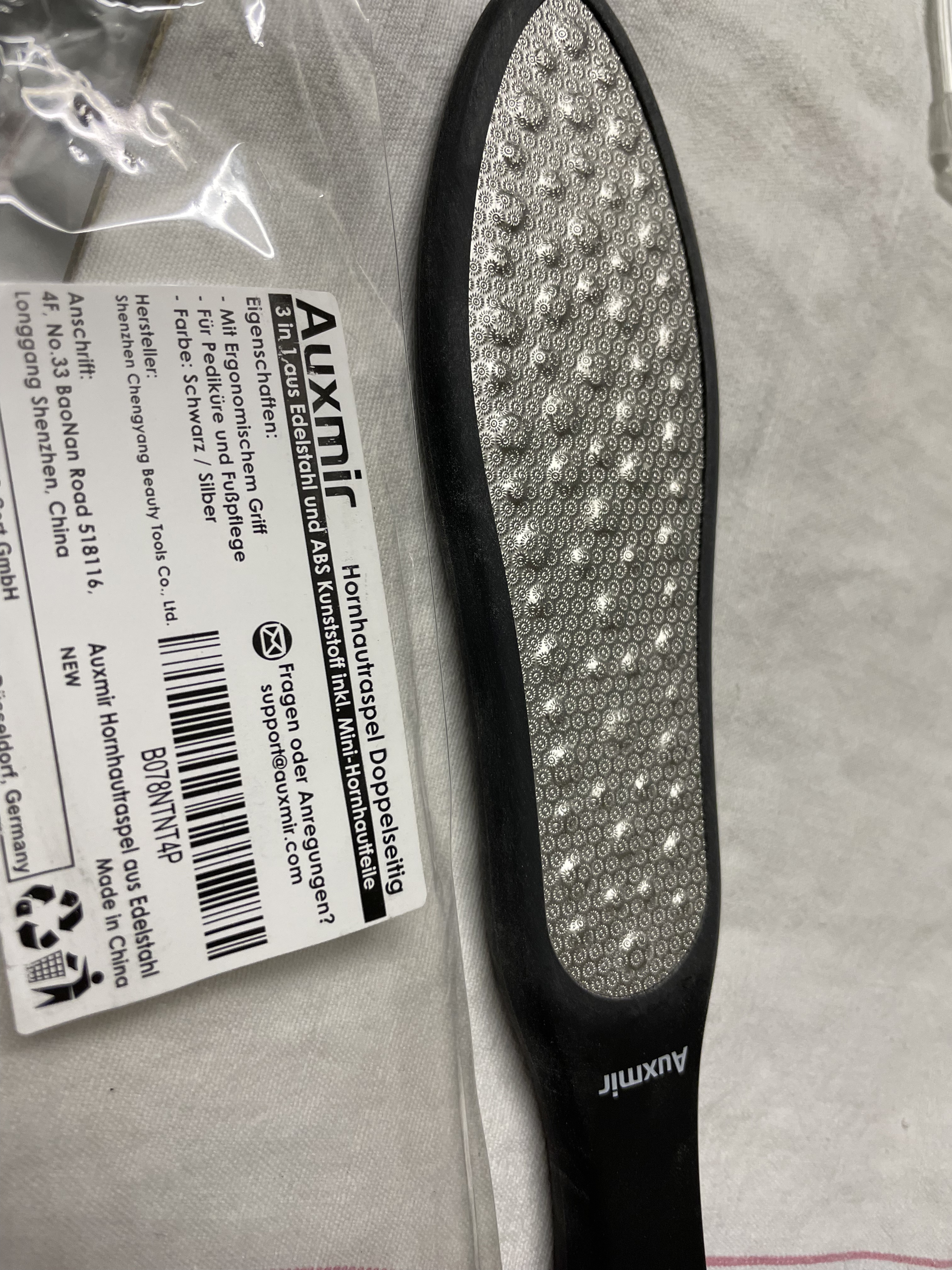 Auxmir 3in1 Raspa Piedi lima talloni acciaio inox doppia faccia