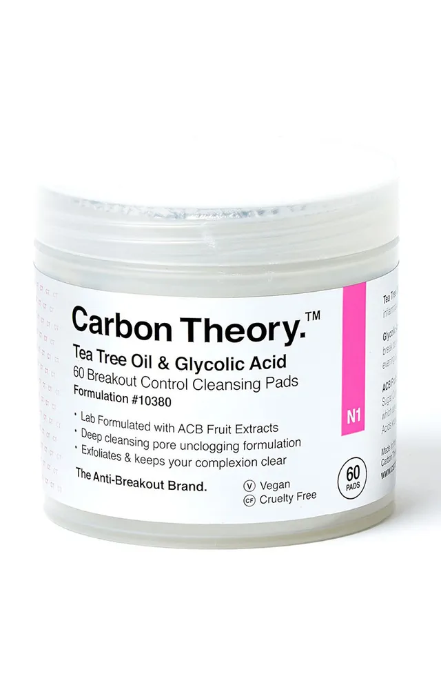 Carbon Theory Anti-Breakout pad viso 60 dischetti tea tree