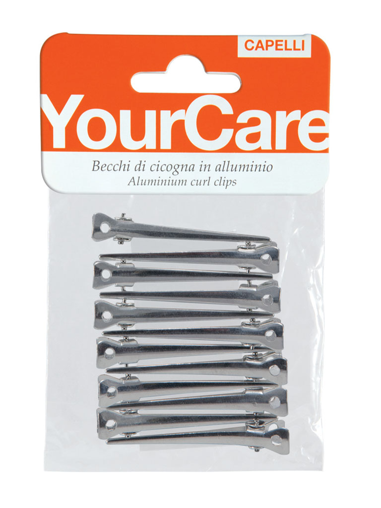 Simca 012 becchi di cicogna mollette capelli alluminio 12 pz