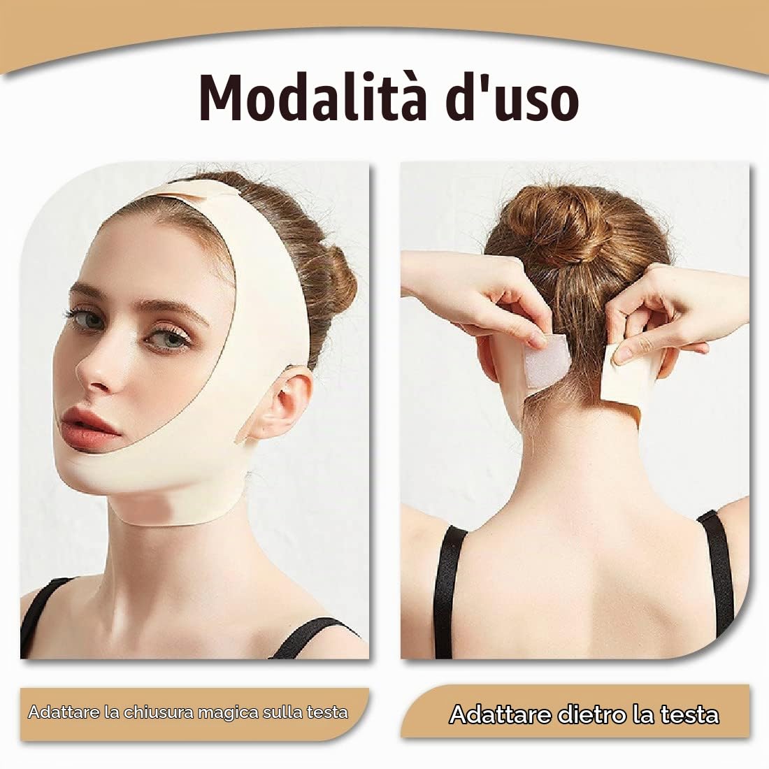 SJBAUTYO Fascia Viso Lifting maschera V-line rassodante
