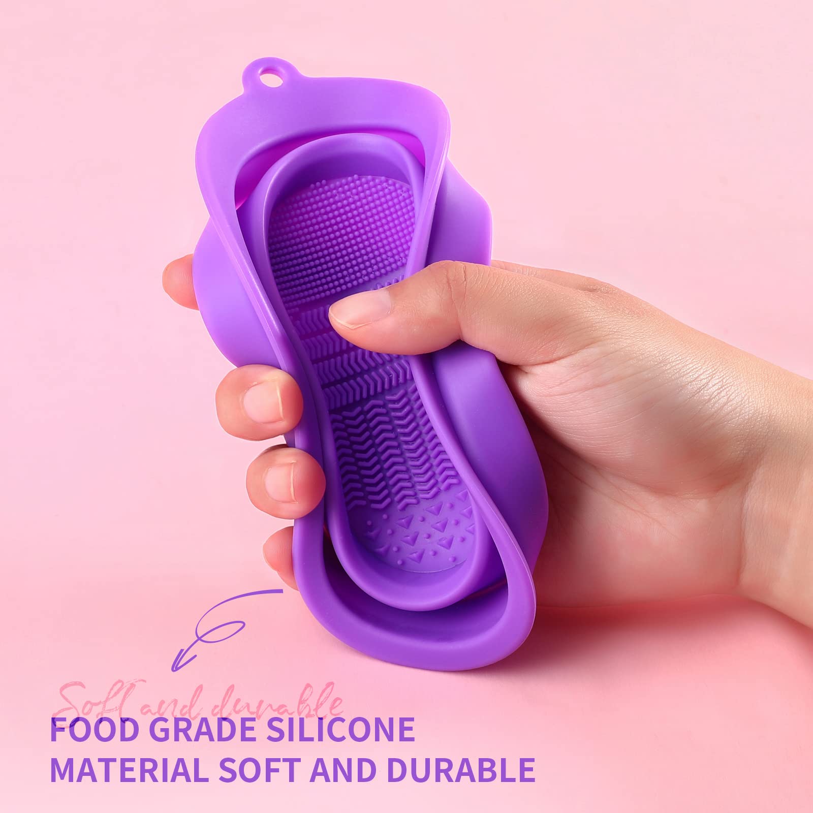 DUcare Tappetino Pulizia Pennelli Silicone Pieghevole