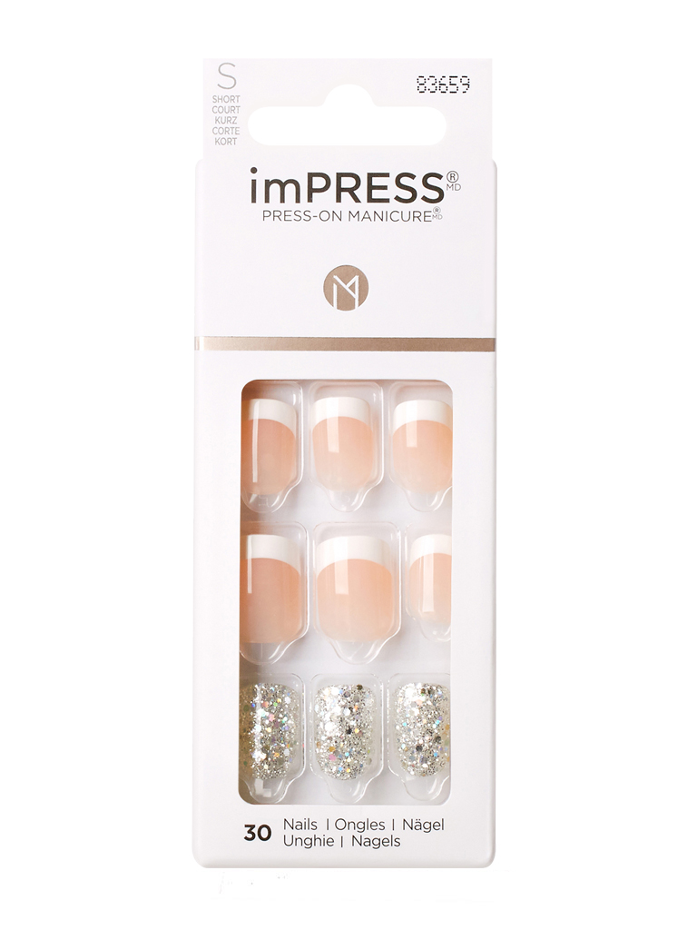 KISS imPRESS Rock it BIPD010C unghie finte corte 30 pz