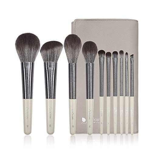 DUcare Set Pennelli Trucco 10 Pezzi Viso e Occhi Sintetici