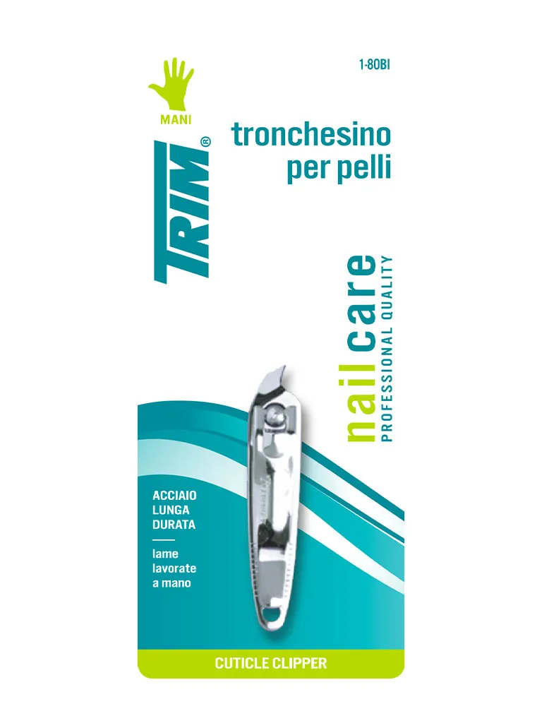 Trim 1-80 B Tronchesino Cuticole Acciaio Pellicine