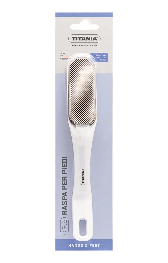 Titania Raspa Piedi Acciaio Inox Manico Ergonomico