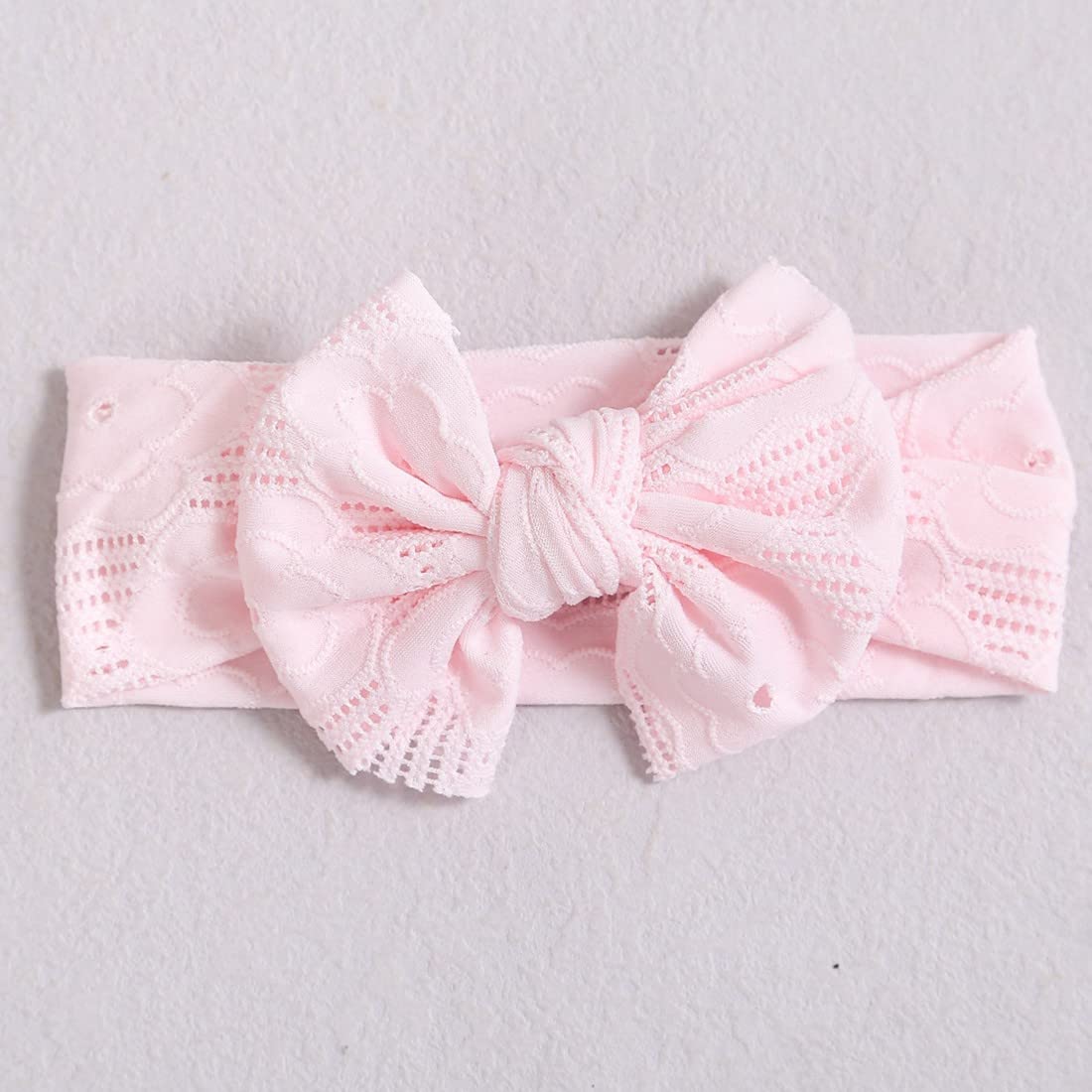 SJBAUTYO Fasce Capelli Neonata Nylon Fiocco 3 Pezzi Elastiche