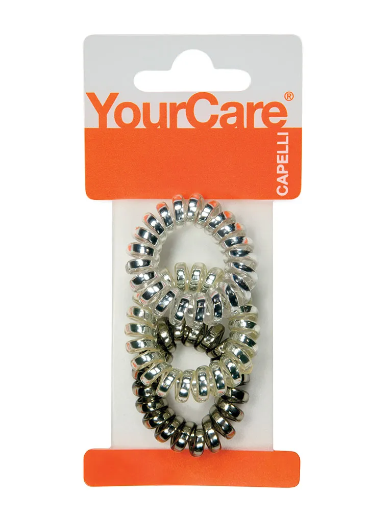 YourCare Phone Elastici Capelli Small Metallizzati 3 Pezzi