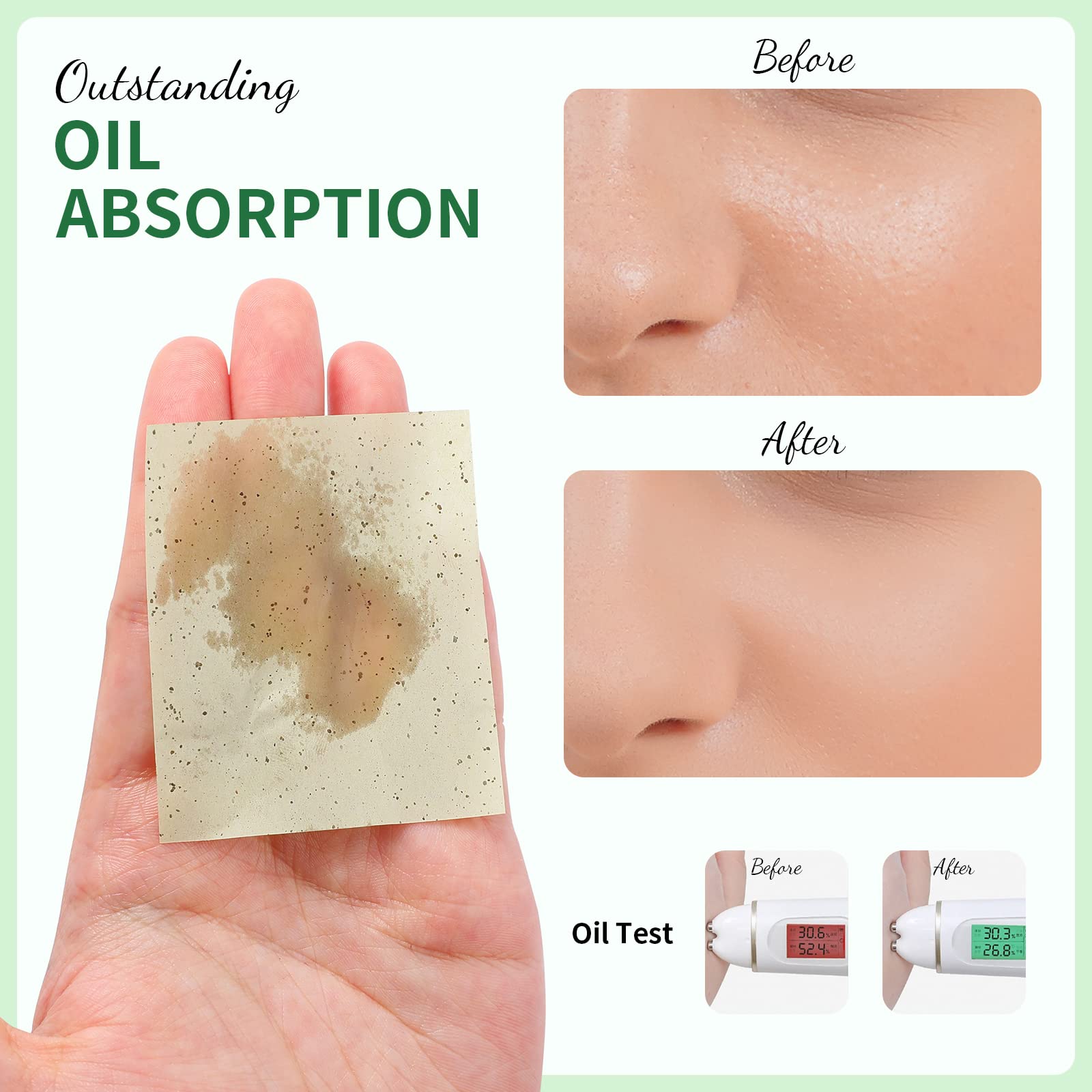 Ducare Oil Blotting Tissues cartine opacizzanti tè verde 100pz