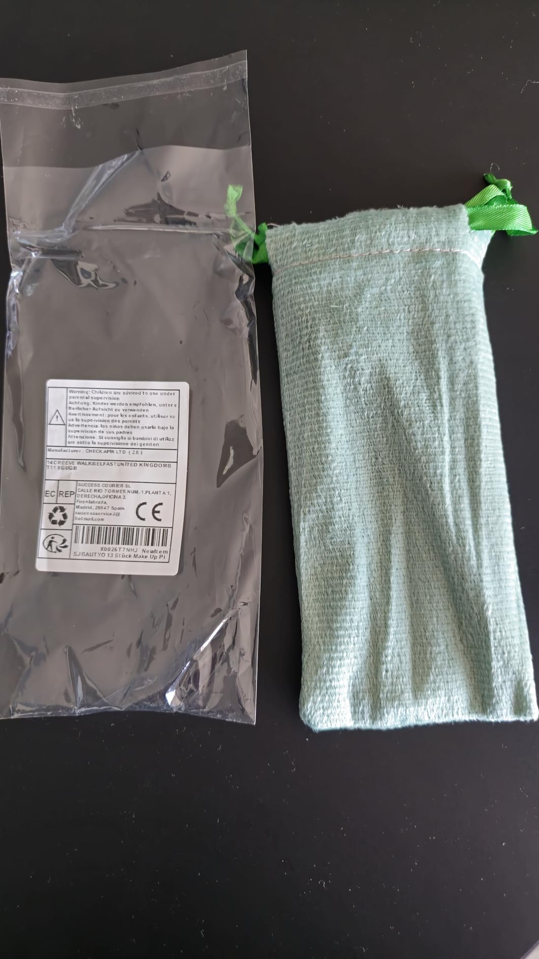 SJBAUTYO Set 13 Pennelli Trucco con borsa fibre rayon