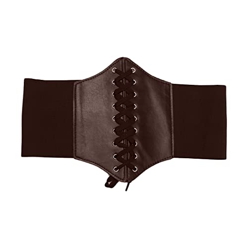 SJBAUTYO Cintura Corsetto Elastica Marrone Larga