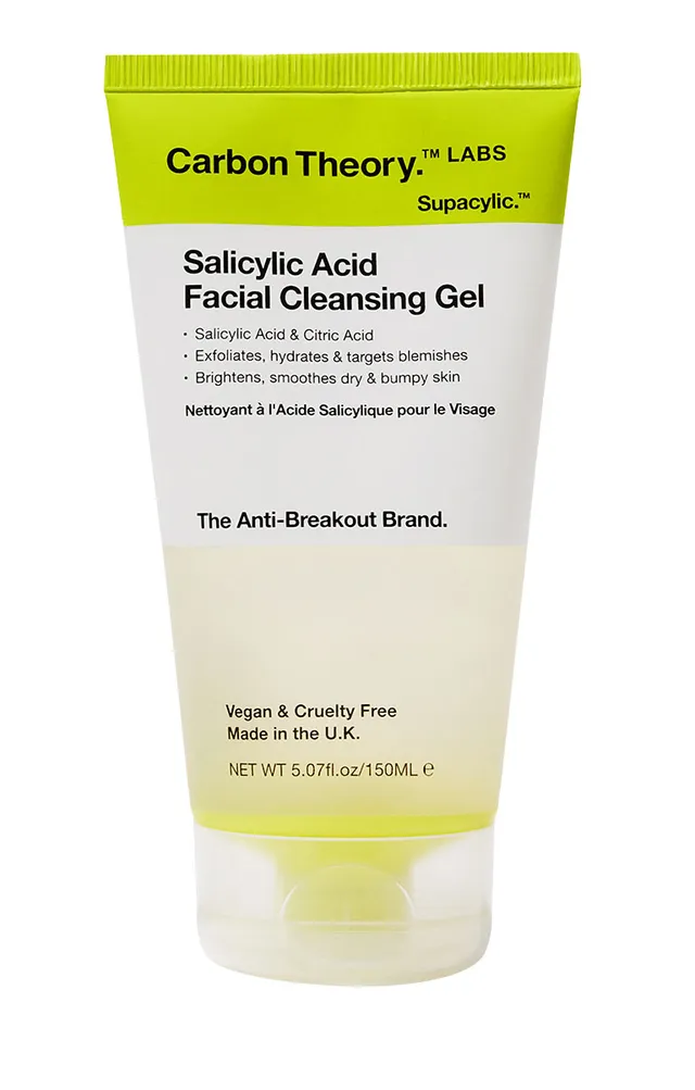 Carbon Theory Gel Detergente Viso Acido Salicilico 150 ml Esfoliante