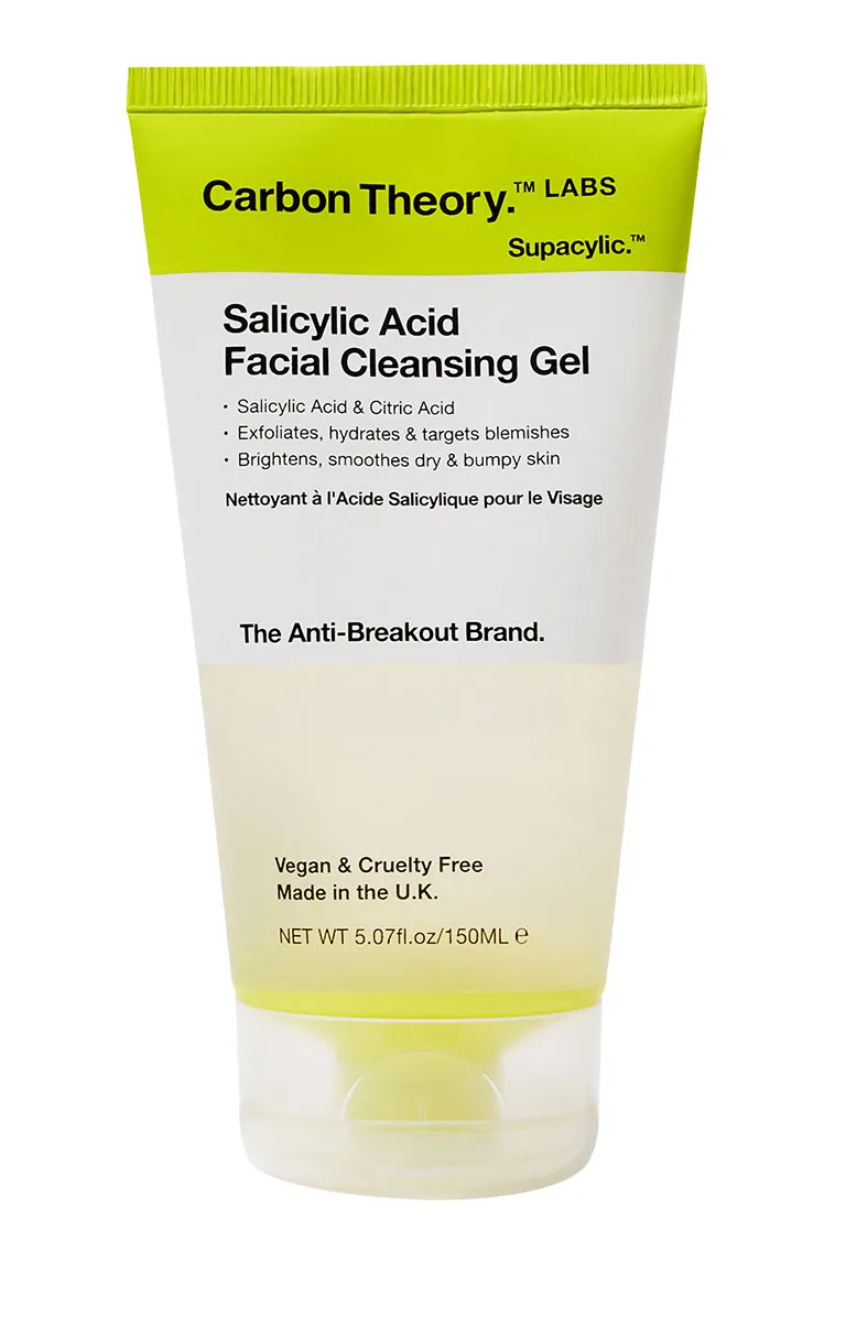 Carbon Theory Gel Detergente Viso Acido Salicilico 150 ml Esfoliante