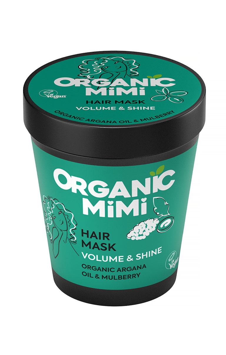 Organic Mimi Volume & Brillantezza maschera capelli 200 ml argan
