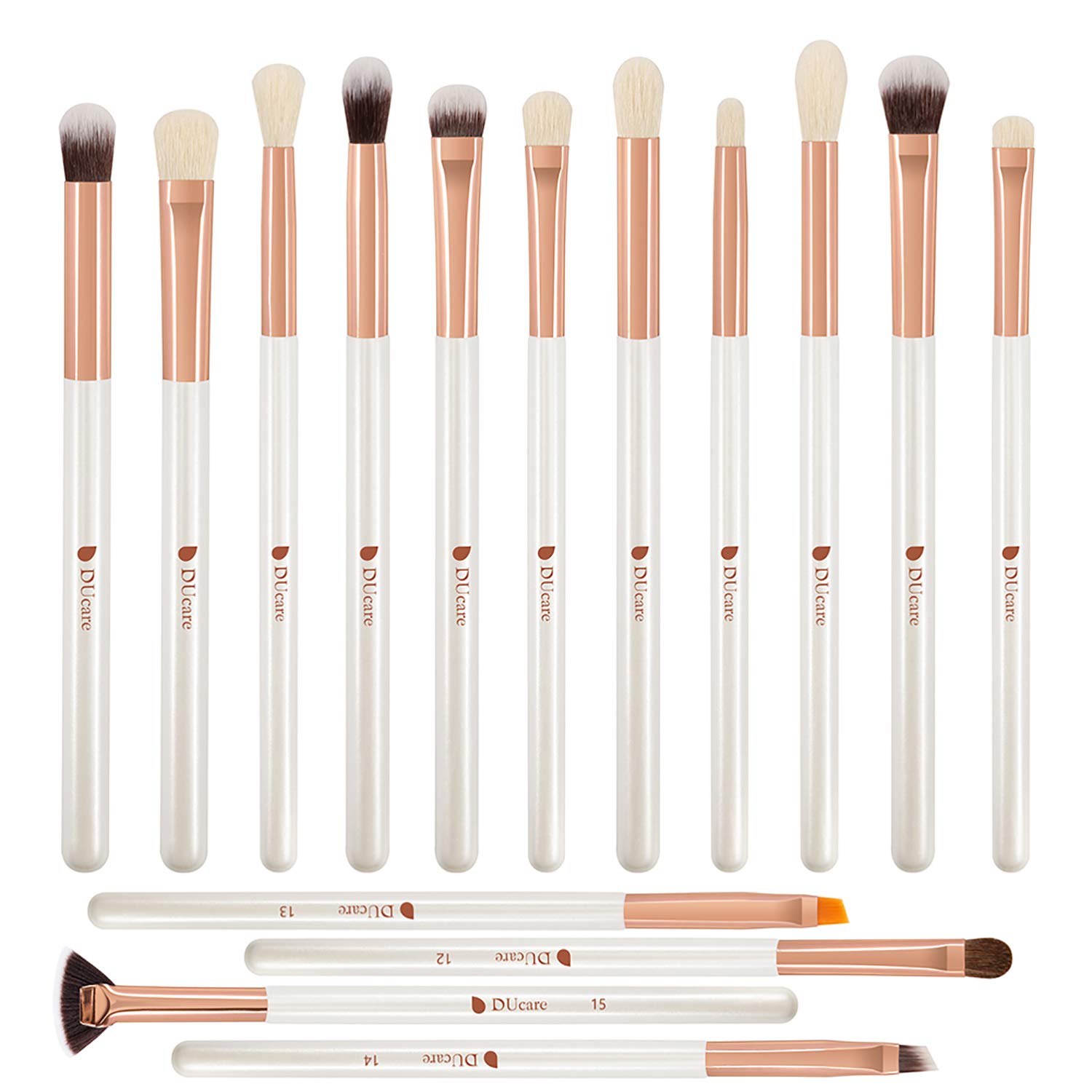 DUcare Kit 15 Pennelli Occhi Ombretto Eyeliner