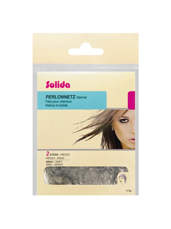 Solida Retina Invisibile per Capelli grigio 2 pezzi