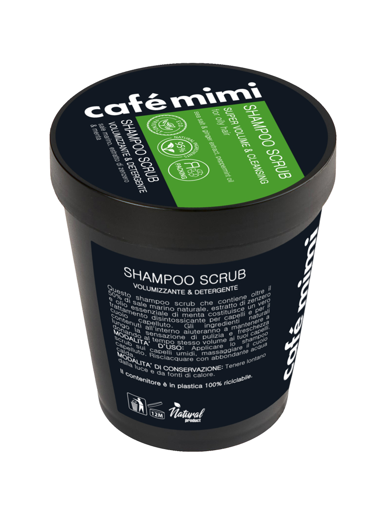 Café Mimi Shampoo Scrub Volumizzante 330 g sale marino