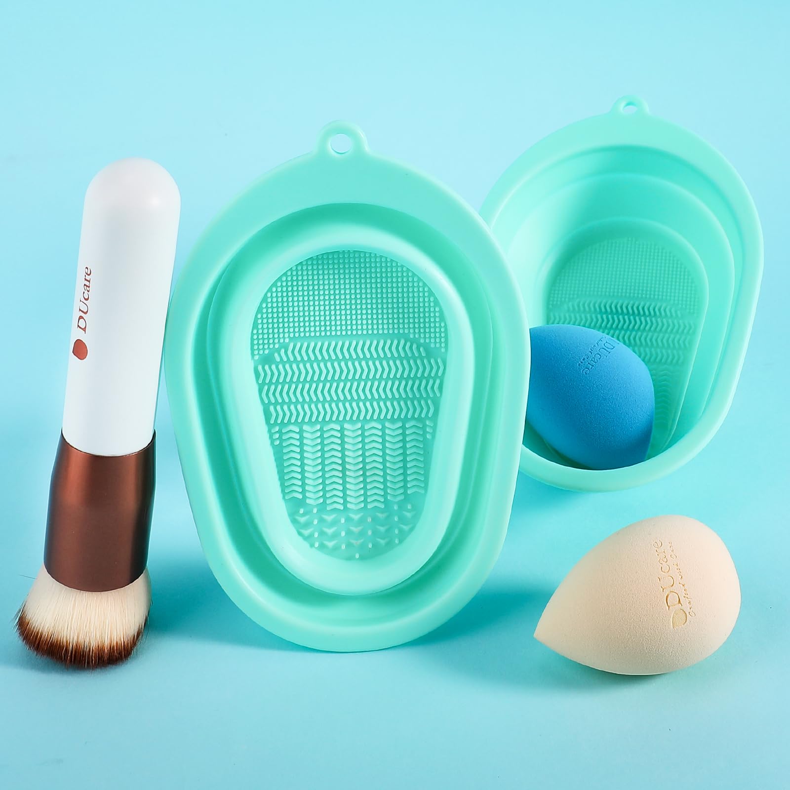 DUcare tappetino pulizia pennelli silicone verde