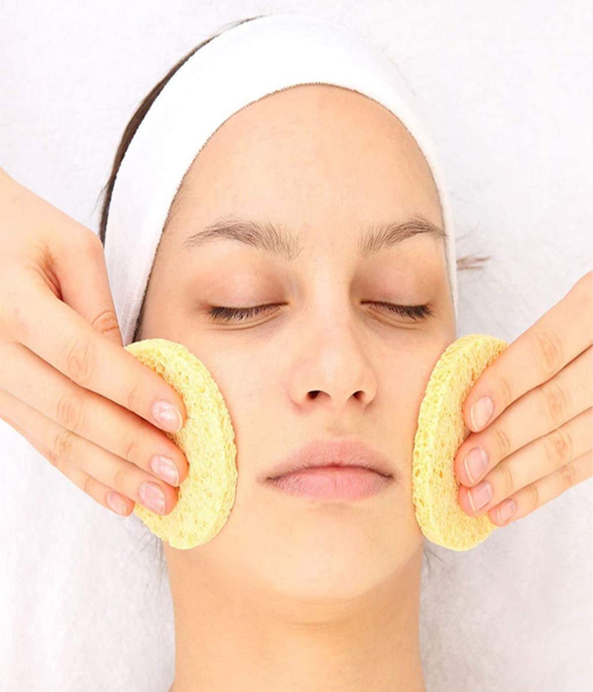 SJBAUTYO Spugne Viso Cellulosa 3 Pezzi Riutilizzabili